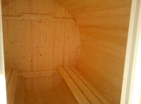 Cylinder sauna