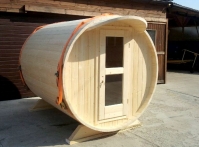 Cylinder sauna